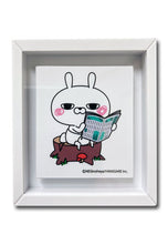 画像をギャラリービューアに読み込む, *額ぷちバッジ*ひとえうさぎ